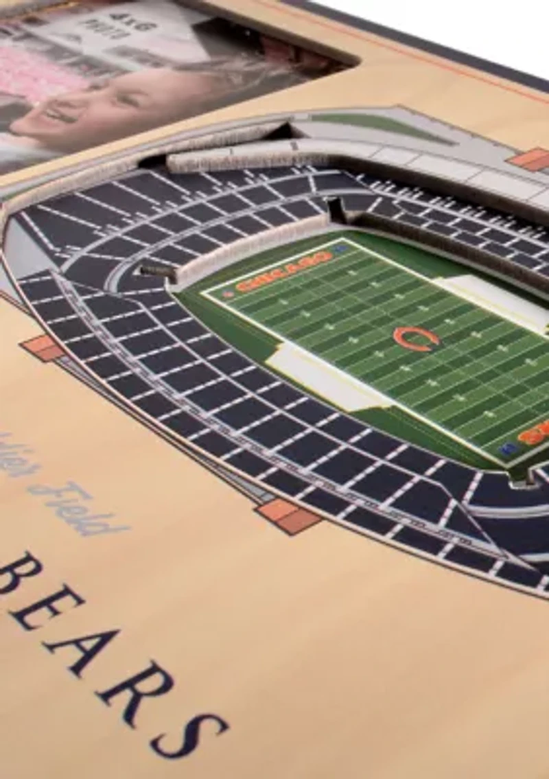 YouTheFan NFL Chicago Bears 3D StadiumView Picture Frame - Soldier Field