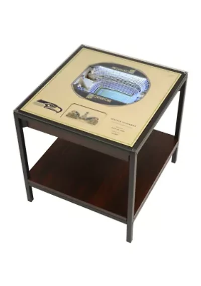 YouTheFan NFL Seattle Seahawks 25-Layer StadiumViews Lighted End Table - CenturyLink Field