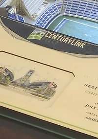 YouTheFan NFL Seattle Seahawks 25-Layer StadiumViews Lighted End Table - CenturyLink Field