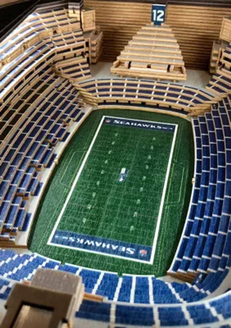 YouTheFan NFL Seattle Seahawks 25-Layer StadiumViews Lighted End Table - CenturyLink Field