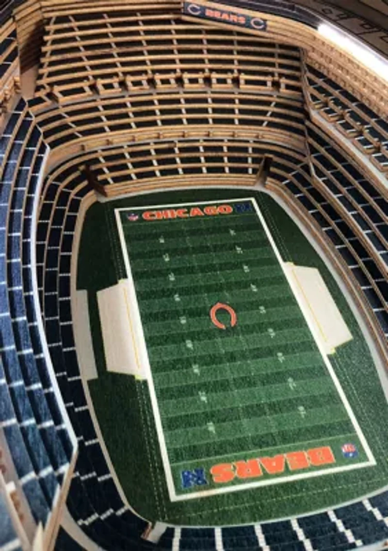 YouTheFan NFL Chicago Bears 25-Layer StadiumViews Lighted End Table - Soldier Field