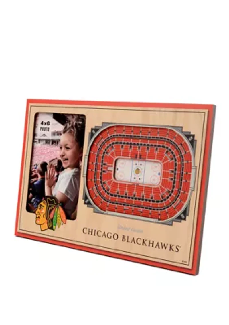 YouTheFan NHL Chicago Blackhawks 3D StadiumView Picture Frame - United Center