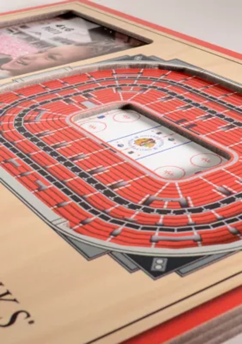 YouTheFan NHL Chicago Blackhawks 3D StadiumView Picture Frame - United Center