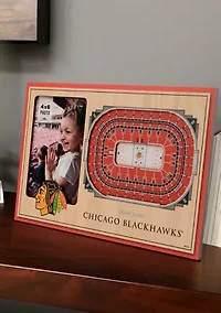 YouTheFan NHL Chicago Blackhawks 3D StadiumView Picture Frame - United Center