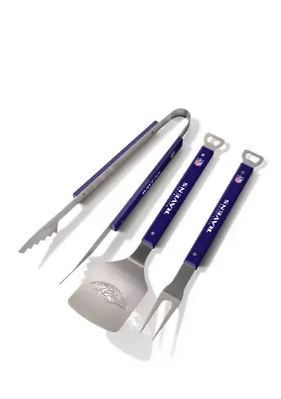 YouTheFan NFL Baltimore Ravens Spirit Series 3-Piece BBQ Set