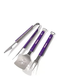 YouTheFan NFL Minnesota Vikings Spirit Series 3-Piece BBQ Set