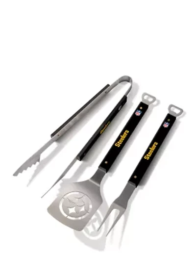 YouTheFan NFL Pittsburgh Steelers Spirit Series 3-Piece BBQ Set