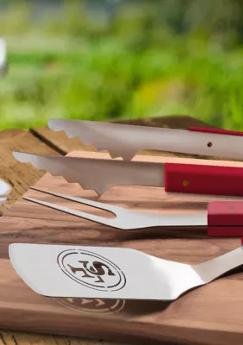 YouTheFan NFL San Francisco 49ers Spirit Series 3-Piece BBQ Set
