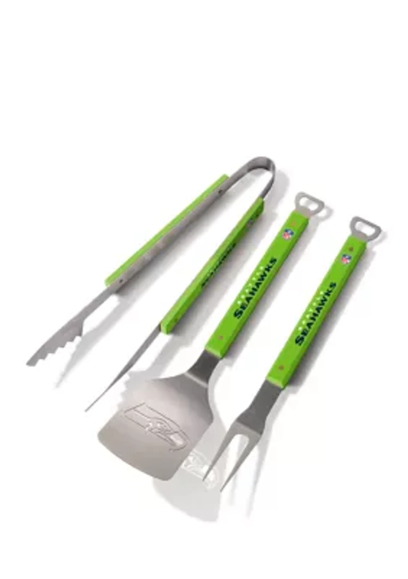 YouTheFan NFL Seattle Seahawks Spirit Series 3-Piece BBQ Set