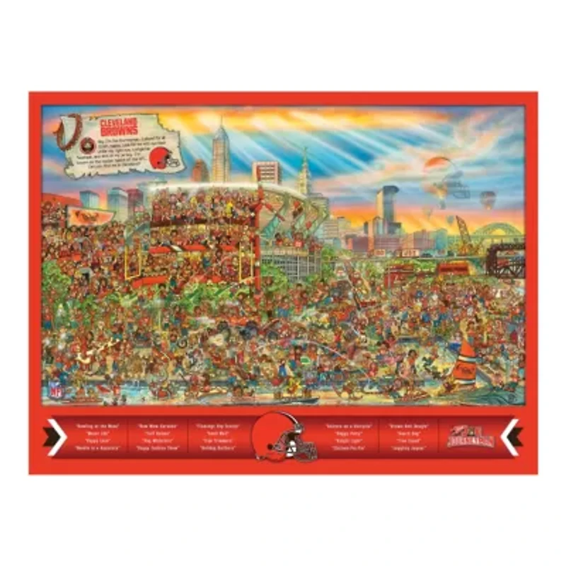 YouTheFan NFL Cleveland Browns Joe Journeyman 500pc Puzzle