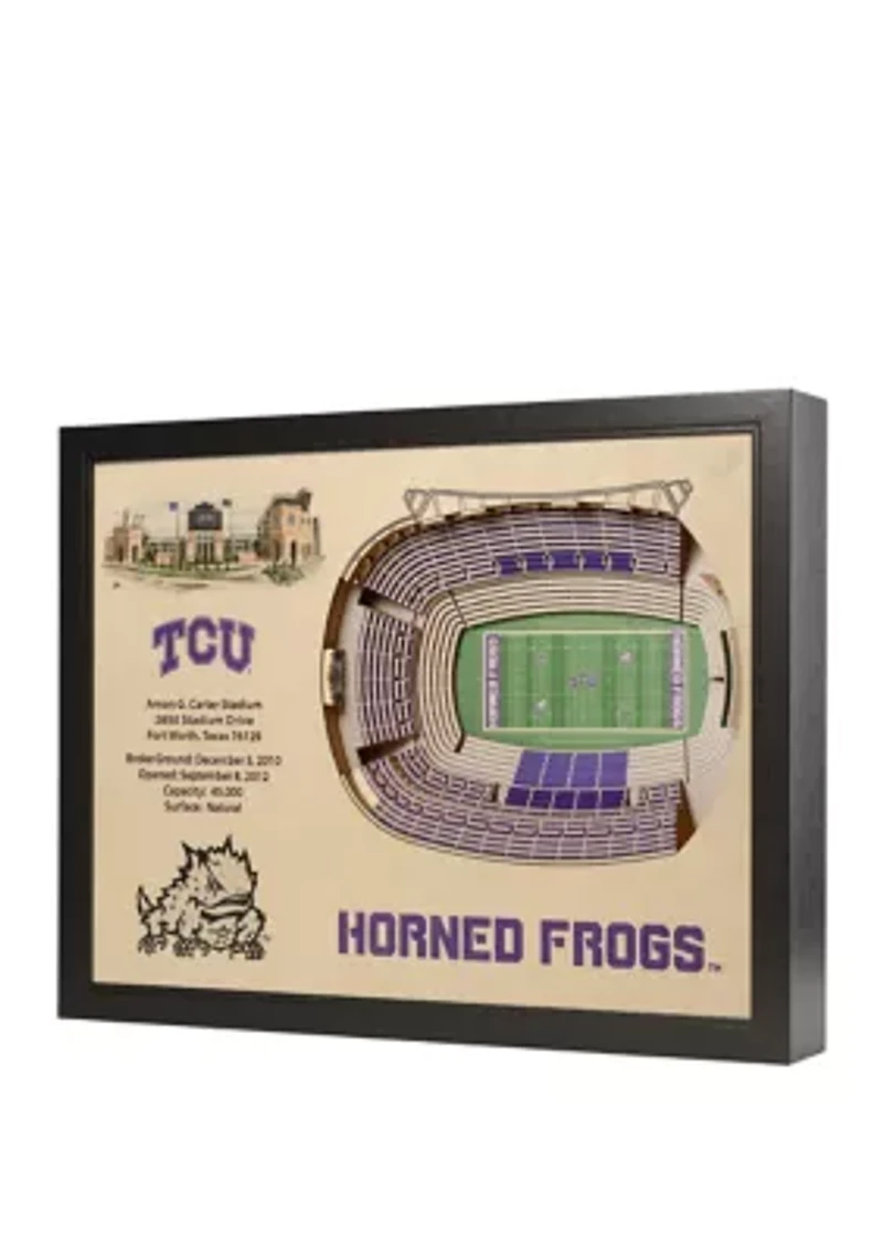 YouTheFan NCAA TCU Horned Frogs 25-Layer StadiumViews 3D Wall Art - Amon G. Carter Stadium