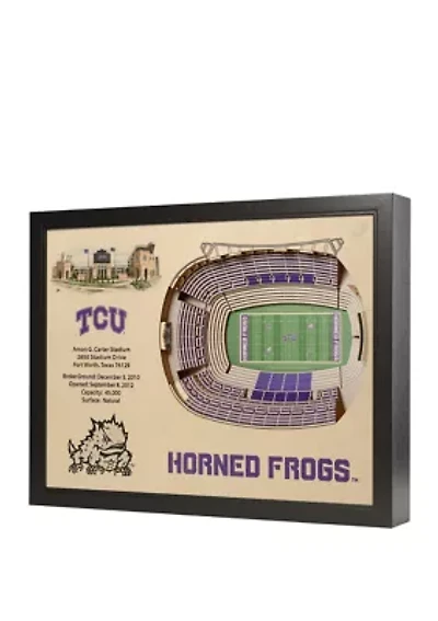 YouTheFan NCAA TCU Horned Frogs 25-Layer StadiumViews 3D Wall Art - Amon G. Carter Stadium