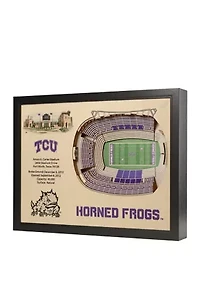 YouTheFan NCAA TCU Horned Frogs 25-Layer StadiumViews 3D Wall Art - Amon G. Carter Stadium