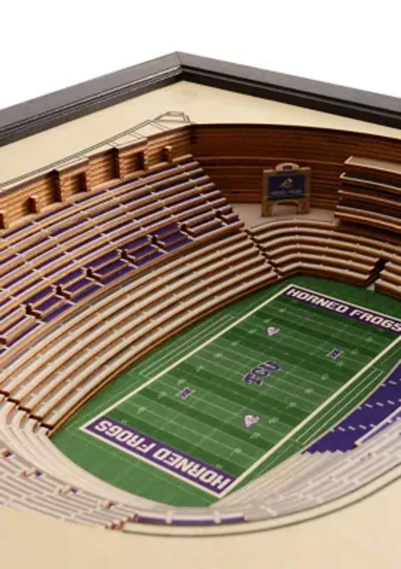 YouTheFan NCAA TCU Horned Frogs 25-Layer StadiumViews 3D Wall Art - Amon G. Carter Stadium