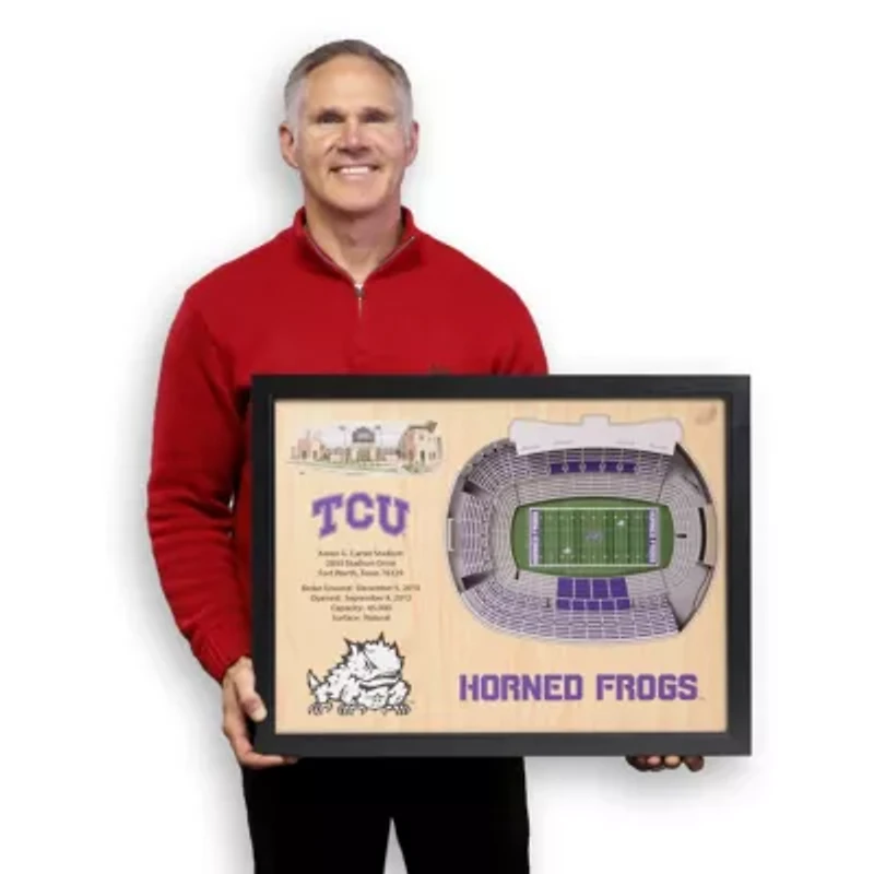 YouTheFan NCAA TCU Horned Frogs 25-Layer StadiumViews 3D Wall Art - Amon G. Carter Stadium