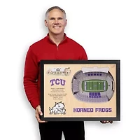 YouTheFan NCAA TCU Horned Frogs 25-Layer StadiumViews 3D Wall Art - Amon G. Carter Stadium