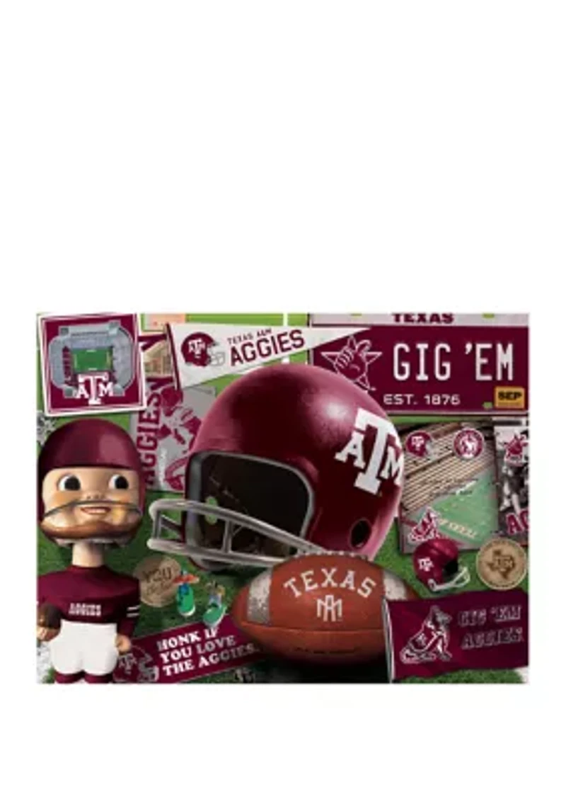 YouTheFan NCAA Texas A&M Aggies Retro Series 500pc Puzzle