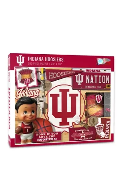 YouTheFan NCAA Indiana Hoosiers Retro Series 500pc Puzzle