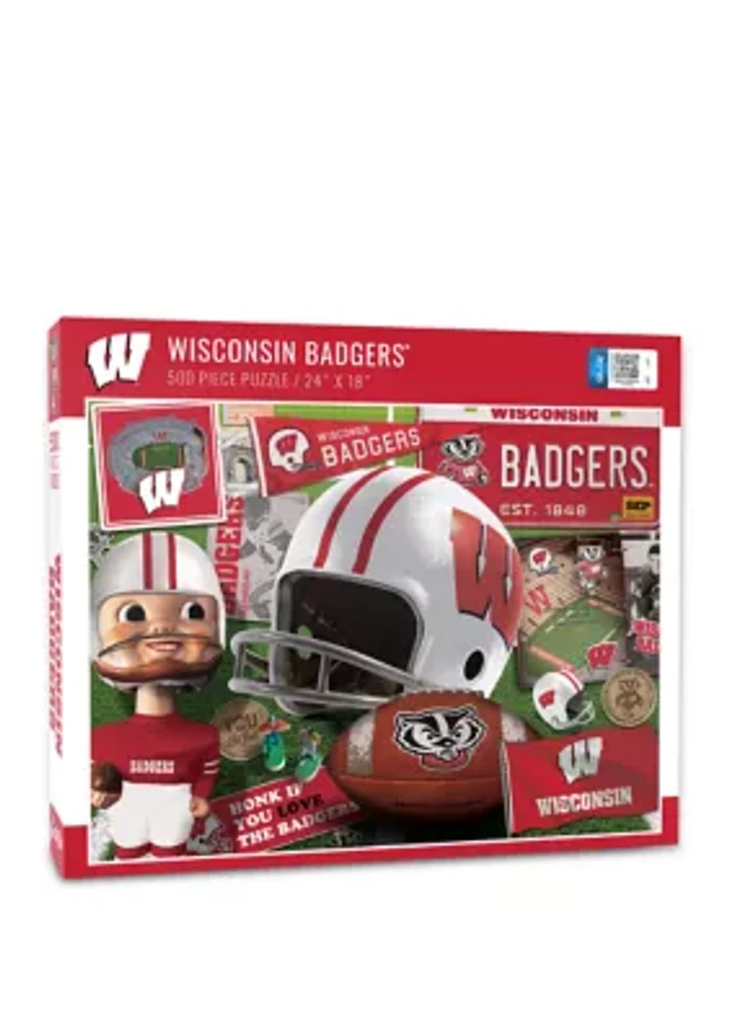 NCAA Wisconsin Badgers Retro Series Puzzle - 500 Pieces