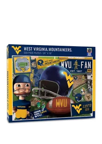 YouTheFan NCAA West Virginia Mountaineers Retro Series 500pc Puzzle