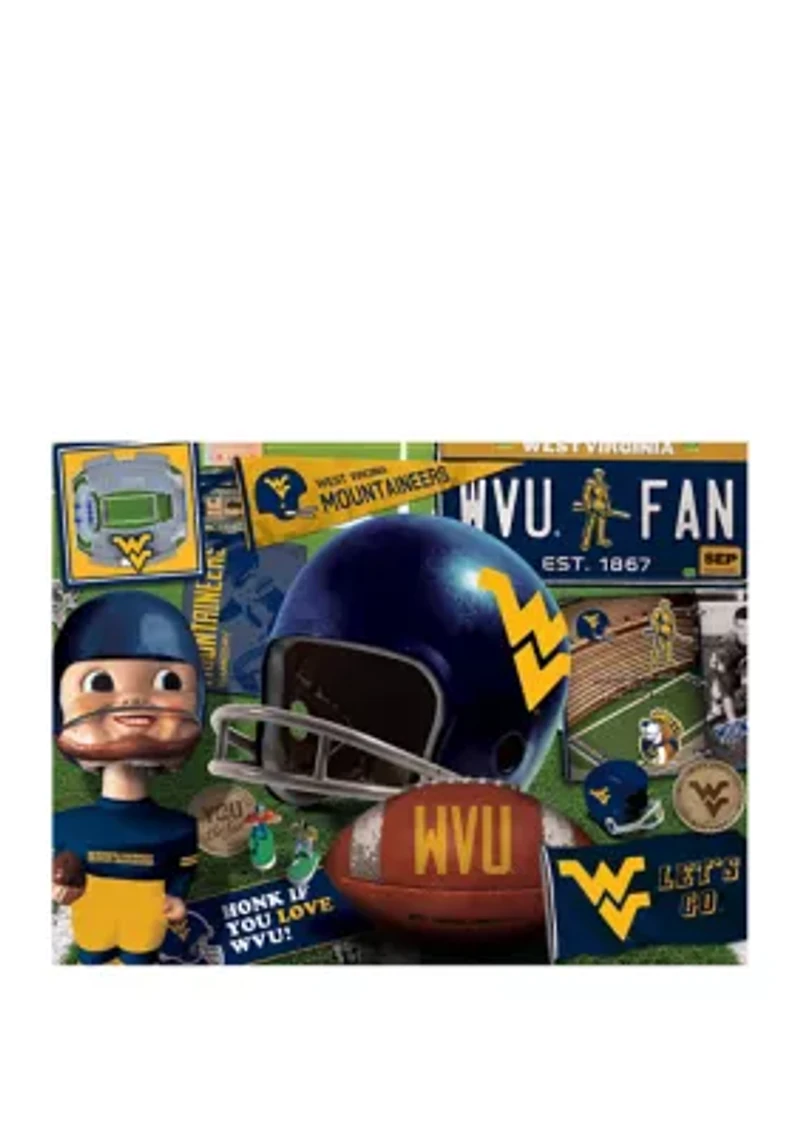 YouTheFan NCAA West Virginia Mountaineers Retro Series 500pc Puzzle