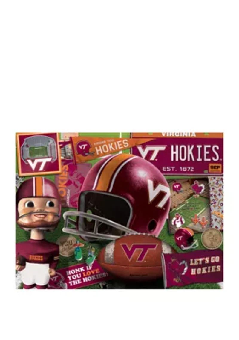 YouTheFan NCAA Virginia Tech Hokies Retro Series 500pc Puzzle