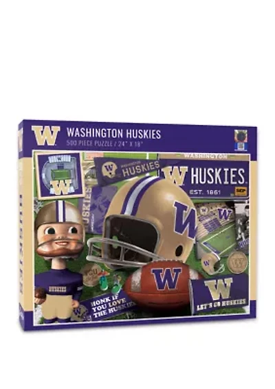 YouTheFan NCAA Washington Huskies Retro Series 500pc Puzzle