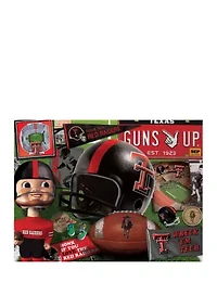 YouTheFan NCAA Texas Tech Red Raiders Retro Series 500pc Puzzle