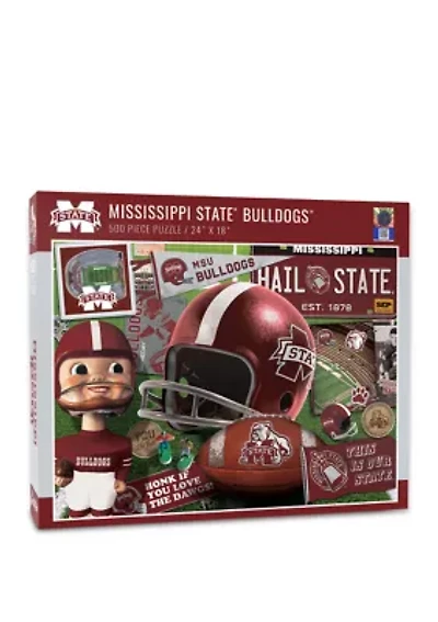 YouTheFan NCAA Mississippi State Bulldogs Retro Series 500pc Puzzle