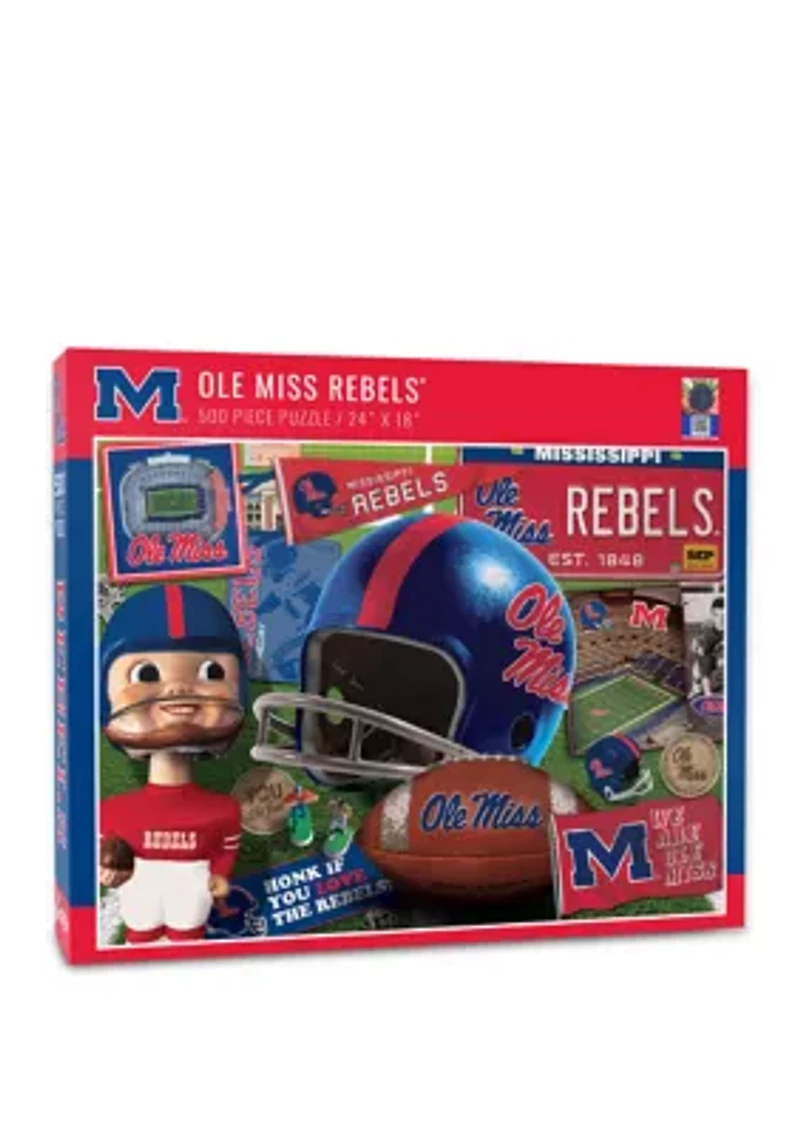 Ole Miss Rebels YouTheFan NCAA Mississippi Rebels Retro Series 500pc Puzzle