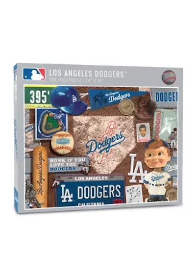 YouTheFan MLB Los Angeles Dodgers Retro Series 500pc Puzzle