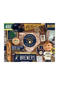 YouTheFan MLB Milwaukee Brewers Retro Series 500pc Puzzle