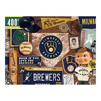 YouTheFan MLB Milwaukee Brewers Retro Series 500pc Puzzle