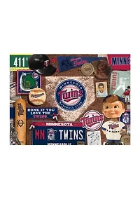 YouTheFan MLB Minnesota Twins Retro Series 500pc Puzzle