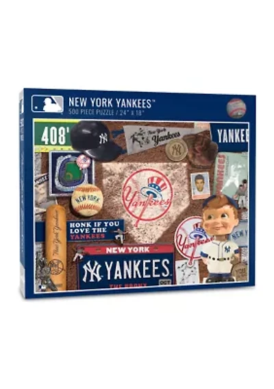 YouTheFan MLB New York Yankees Retro Series 500pc Puzzle