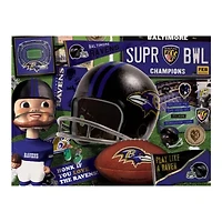 YouTheFan NFL Baltimore Ravens Retro Series 500pc Puzzle