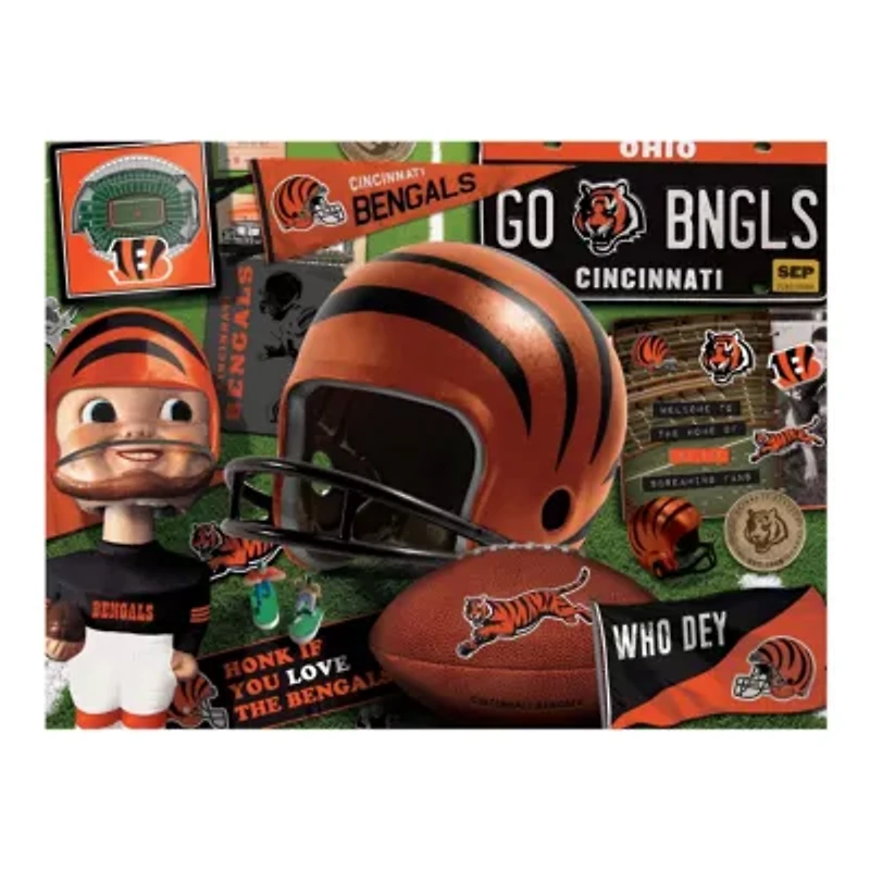 YouTheFan NFL Cincinnati Bengals Retro Series 500pc Puzzle