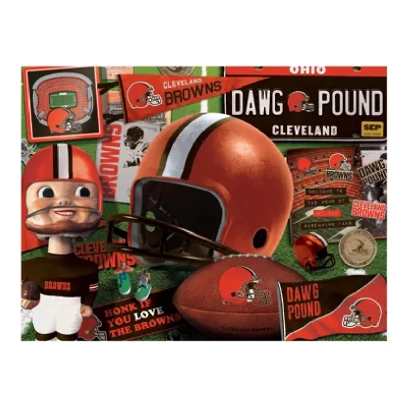 YouTheFan NFL Cleveland Browns Retro Series 500pc Puzzle
