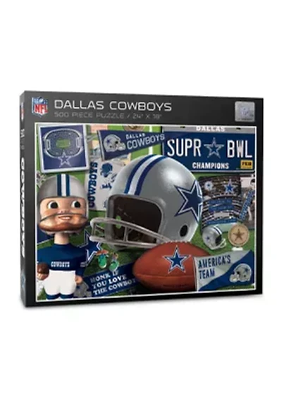 YouTheFan NFL Dallas Cowboys Retro Series 500pc Puzzle