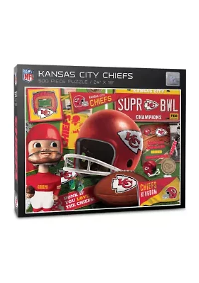 YouTheFan NFL Kansas City Chiefs Retro Series 500pc Puzzle