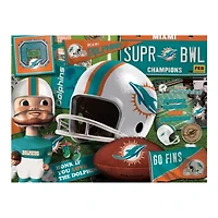 YouTheFan NFL Miami Dolphins Retro Series 500pc Puzzle