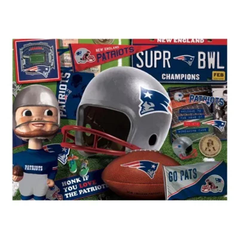 YouTheFan NFL New England Patriots Retro Series 500pc Puzzle