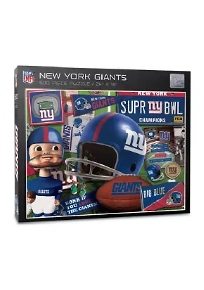 YouTheFan NFL New York Giants Retro Series 500pc Puzzle