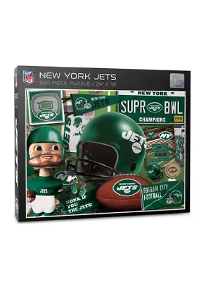 YouTheFan NFL New York Jets Retro Series 500pc Puzzle
