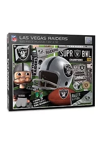 Oakland Raiders YouTheFan NFL Las Vegas Raiders Retro Series 500pc Puzzle