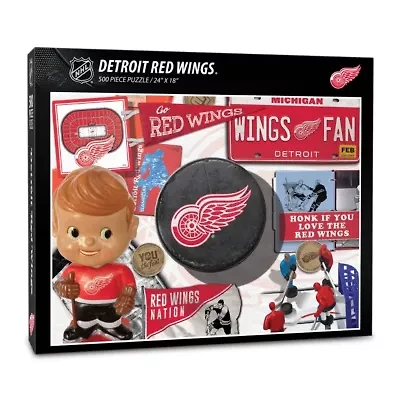 YouTheFan NHL Detroit Red Wings Retro Series 500pc Puzzle