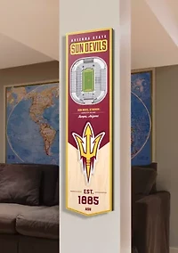 YouTheFan NCAA Arizona State Sun Devils 3D Stadium 8x32 Banner - Sun Devil Stadium