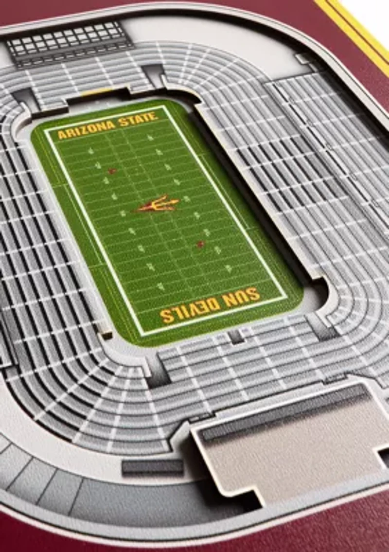 YouTheFan NCAA Arizona State Sun Devils 3D Stadium 8x32 Banner - Sun Devil Stadium