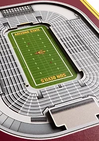 YouTheFan NCAA Arizona State Sun Devils 3D Stadium 8x32 Banner - Sun Devil Stadium
