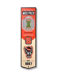 YouTheFan NCAA NC State Wolfpack 3D Stadium 8x32 Banner  - Carter-Finley Stadium